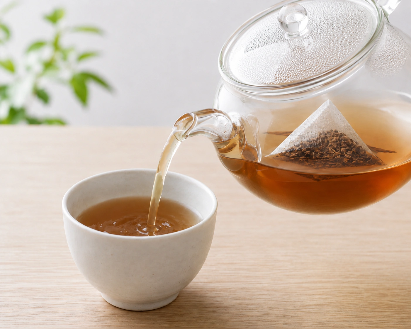 ほうじ茶ティーバッグ50個入(ひもなし) ホットでの淹れ方