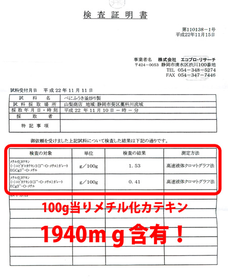 べにふうき 成分