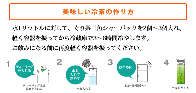 水出し緑茶の作り方